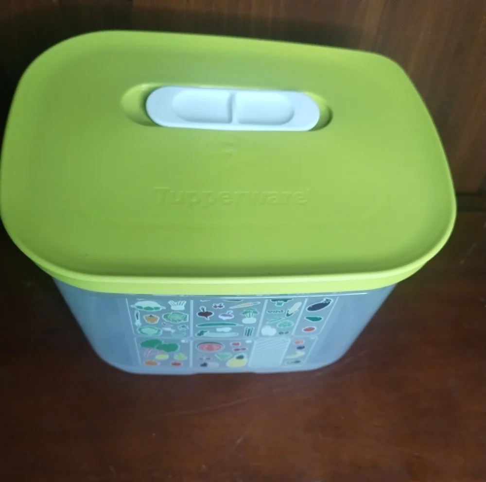 New Tupperware Fruit And Vegetables KeeperGreen and Clear Food Storage Container